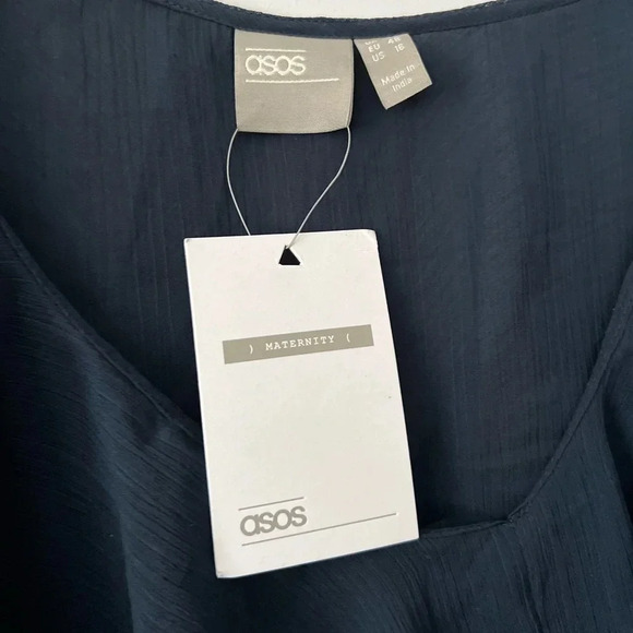 ASOS Maternity  Sheer Blouse with Tie | Size 16 - Picture 3 of 7